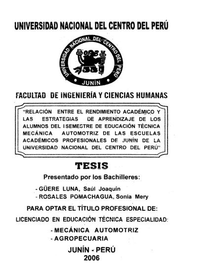 Relación entre en el rendimiento académico y las estrategias de