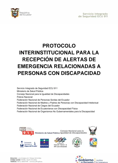 Definiciones Protocolo Interinstitucional Para La Recepci N De