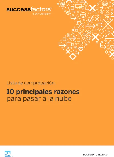 Lista de comprobación 10 principales razones para pasar a la nube