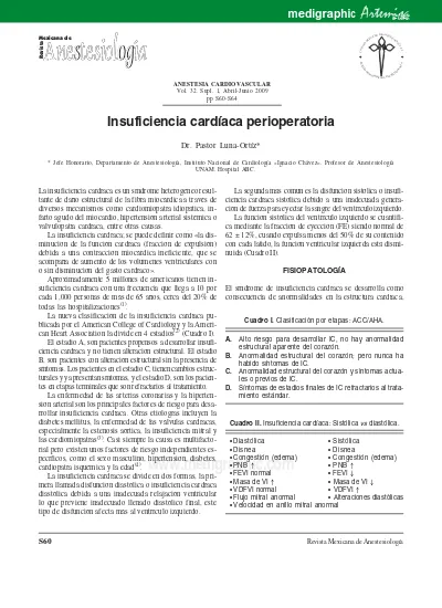 Anestesia Cardiovascular Vol Supl Abril Junio Pp S S