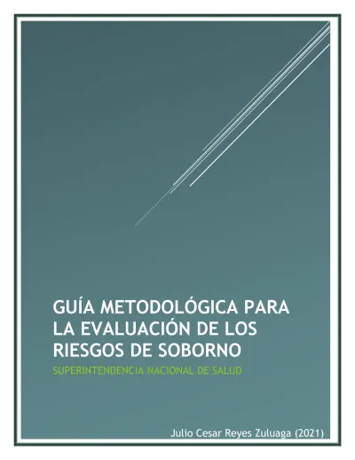 Identifique el riesgo de soborno GUÍA METODOLÓGICA PARA LA EVALUACIÓN