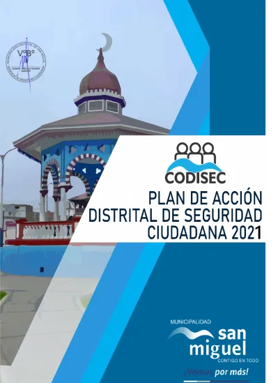 Plan de Acción Distrital de Seguridad Ciudadana 2021