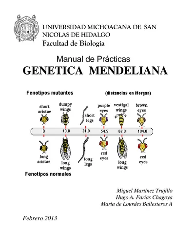 Manual de Prácticas GENETICA MENDELIANA