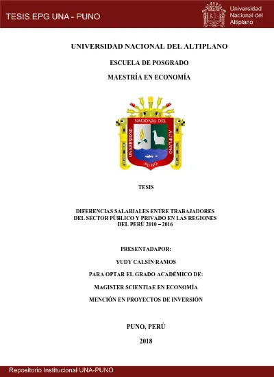 Diferencias Salariales Entre Trabajadores Del Sector P Blico Y Privado