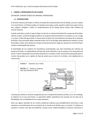 Prof Freddy Diaz Ing Gu A De Estudios De Din Mica De Los Fluidos