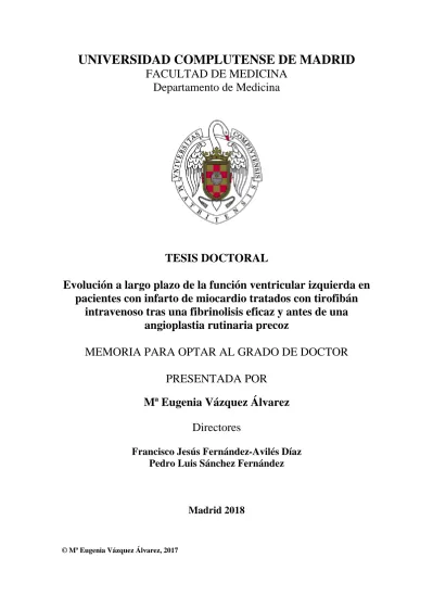 Evolución a largo plazo de la función ventricular izquierda en