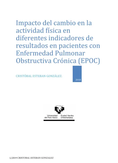 Impacto Del Cambio En La Actividad F Sica En Diferentes Indicadores De