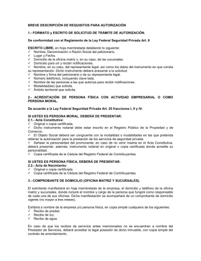 Formato Y Escrito De Solicitud De Tr Mite De Autorizaci N De