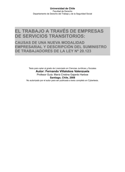 El Trabajo A Trav S De Empresas De Servicios Transitorios