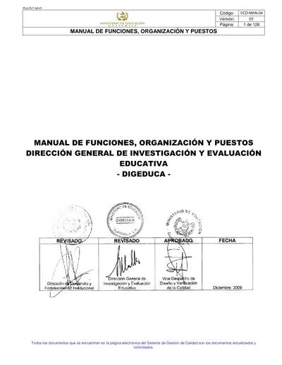 Manual De Funciones Organizaci N Y Puestos Direcci N General De