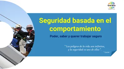 Seguridad Basada En El Comportamiento Poder Saber Y Querer Trabajar