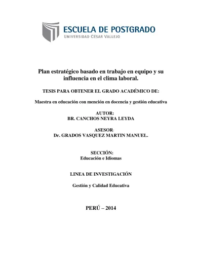 TESIS PARA OBTENER EL GRADO ACADÉMICO DE