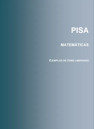 Pisa Matem Ticas Ejemplos De Tems Liberados