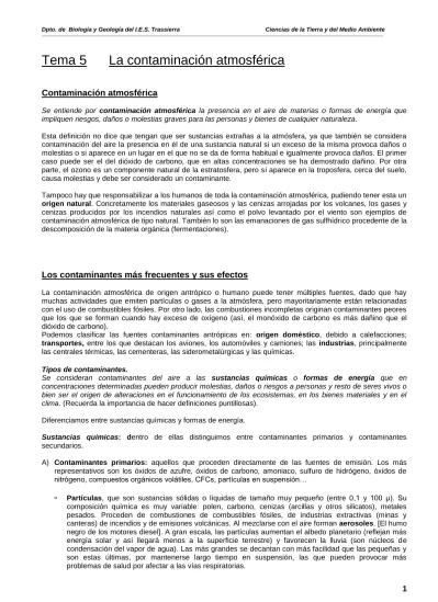 Sustancias Qu Micas Dentro De Ellas Distinguimos Entre Contaminantes