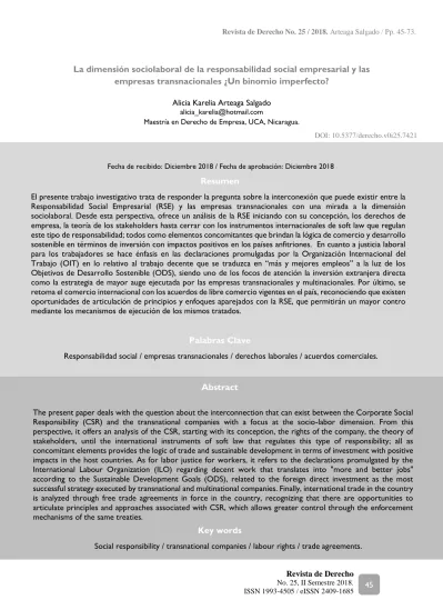 La dimensión sociolaboral de la responsabilidad social empresarial y