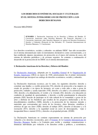 LOS DERECHOS ECONÓMICOS SOCIALES Y CULTURALES EN EL SISTEMA