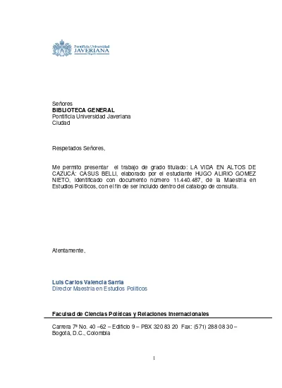 EXPRESIONES URBANAS DEL CONFLICTO ARMADO PLATAFORMA COLOMBIANA DE