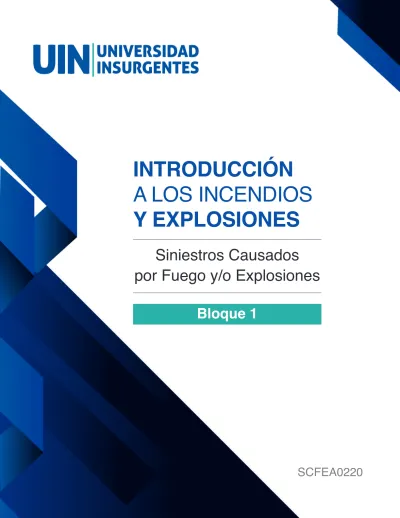 Introducci N A Los Incendios Y Explosiones