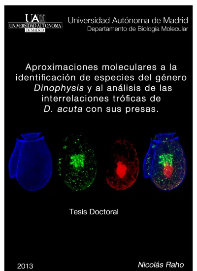 Aproximaciones moleculares a la identificación de especies del género