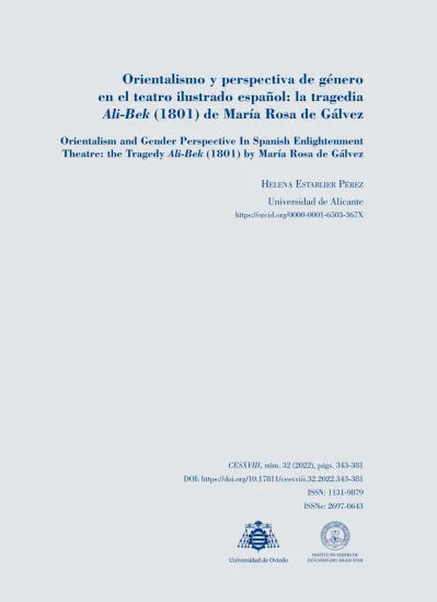 Orientalismo Y Perspectiva De G Nero En El Teatro Ilustrado Espa Ol La