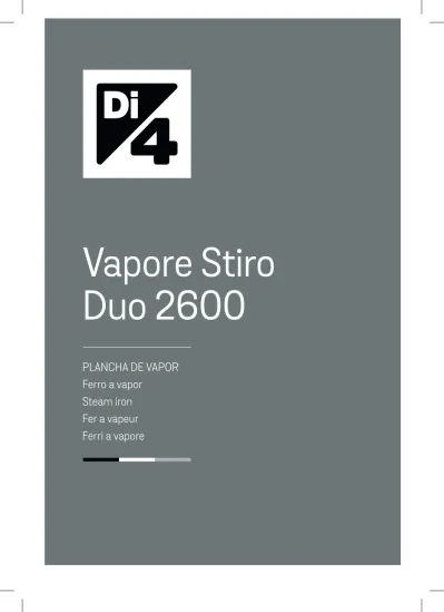 Vapore Stiro Duo PLANCHA DE VAPOR Ferro A Vapor Steam Iron Fer A Vapeur