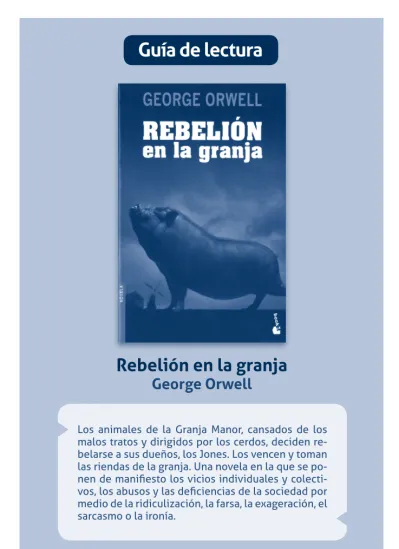 Gu A De Lectura Rebeli N En La Granja George Orwell