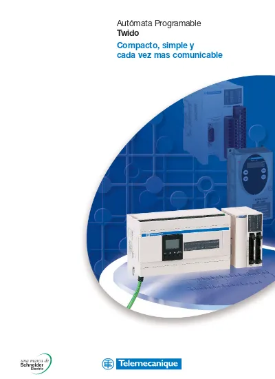 Autómata Programable Twido Compacto simple y cada vez mas comunicable