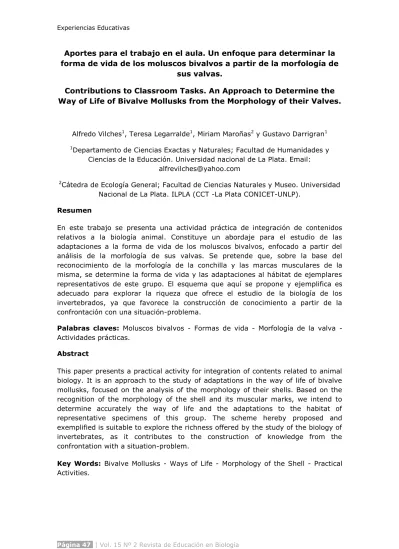 Aportes Para El Trabajo En El Aula Un Enfoque Para Determinar La Forma