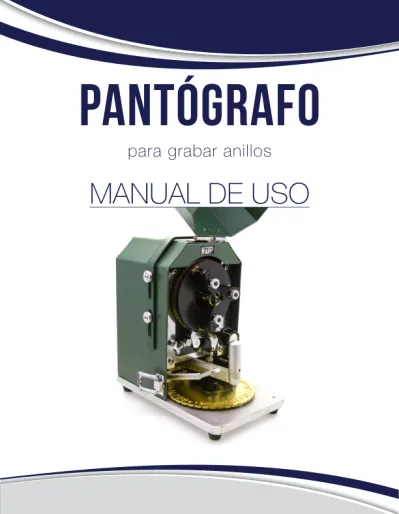 Pant Grafo Para Grabar Anillos Manual De Uso