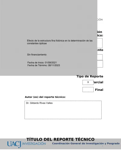 Efecto de la estructura fina fotónica en la determinación de las