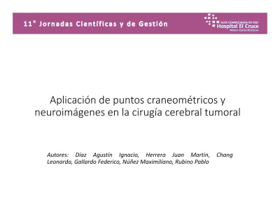 Aplicación de puntos craneométricos y neuroimágenes en la cirugía