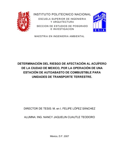 PROPIEDADES FISICAS Y QUIMICAS DEL AGUA SUBTERRANEA