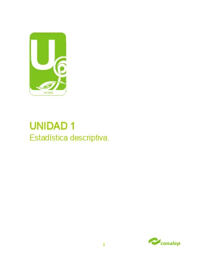 UNIDAD 1 Estadística descriptiva