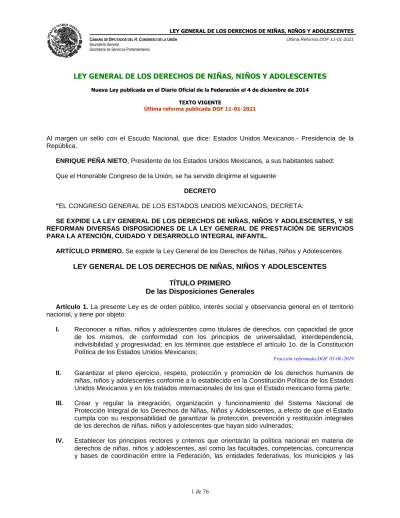 De La Distribuci N De Competencias Ley General De Los Derechos De