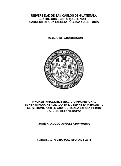 Informe Final Del Ejercicio Profesional Supervisado Realizado En La