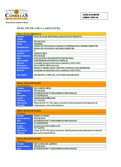 Pr Cticas De Destrezas B Sicas De La Entrevista