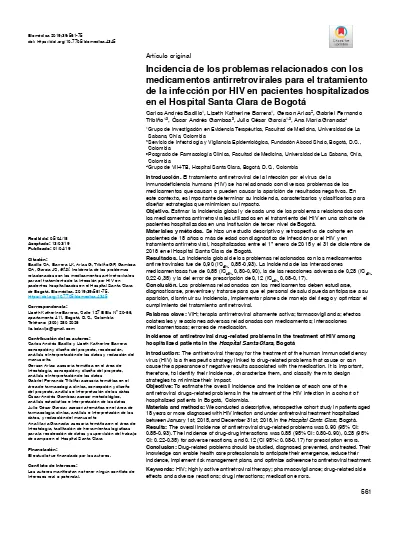 Incidencia De Los Problemas Relacionados Con Los Medicamentos