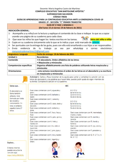 COMPLEJO EDUCATIVO SAN BARTOLOMÉ APÓSTOL ILOPANGO SAN SALVADOR