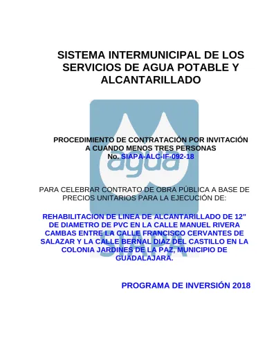 SISTEMA INTERMUNICIPAL DE LOS SERVICIOS DE AGUA POTABLE Y ALCANTARILLADO