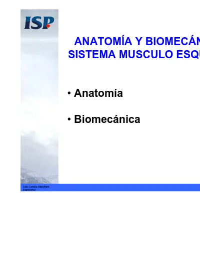 Anatomia Biomecanica Antropometria