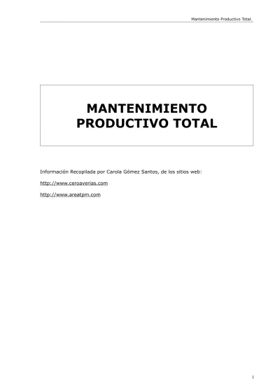 MANTENIMIENTO PROGRESIVO O PLANIFICADO KEIKAKU HOZEN