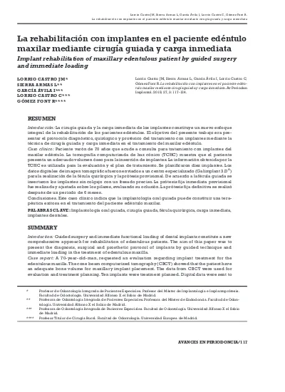 La Rehabilitaci N Con Implantes En El Paciente Ed Ntulo Maxilar