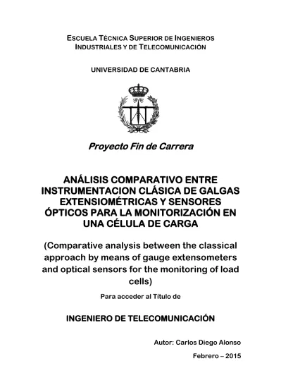 ANÁLISIS COMPARATIVO ENTRE INSTRUMENTACION CLÁSICA DE GALGAS