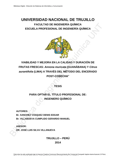 Viabilidad y mejora en la calidad y duración de frutas frescas annona