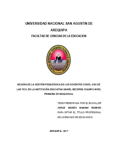 Mejora de la gestión pedagógica de los docentes con el uso de las TICS