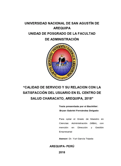 Calidad de servicio y su relación con la satisfacción del usuario en el