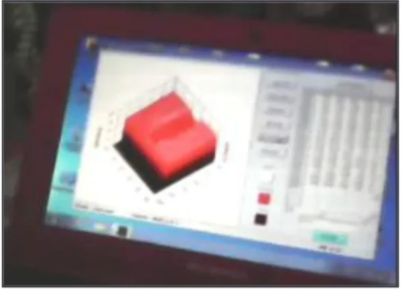 Fig. 11. Visualizando el celular en un  gráfico de superficie en Excel remoto con 