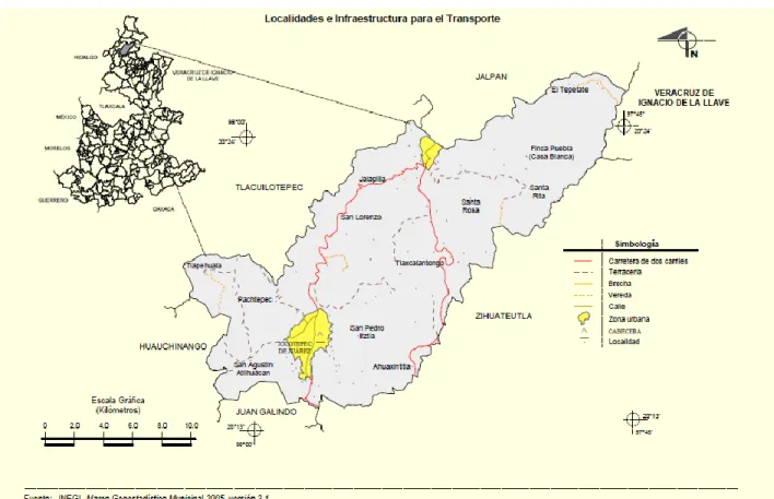 Mapa 3.1. Localización del municipio de Xicotepec 