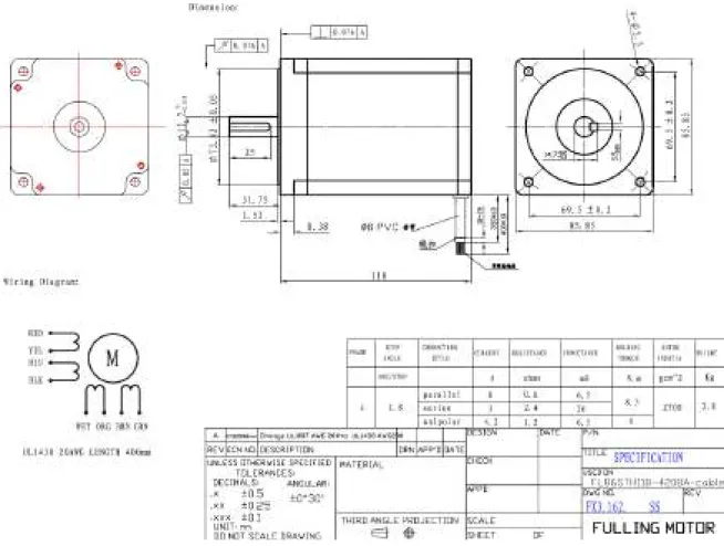 Fig.  7. Especificación de motor FL86STH118-4208A. 