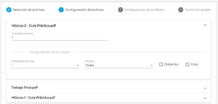Figura 23. Configuración de archivo
